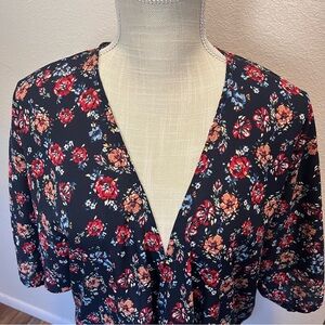 Cure Womens Kimono Multicolor Lightweight - Size Medium